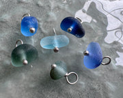 sea glass necklace charm - end of day sea glass jewelry