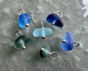 sea glass necklace charm - end of day sea glass jewelry