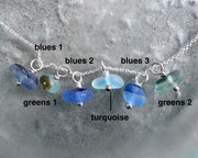 sea glass necklace charm - end of day sea glass jewelry