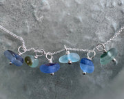 sea glass necklace charm - end of day sea glass jewelry