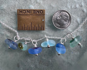 sea glass necklace charm - end of day sea glass jewelry
