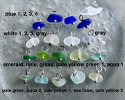 sea glass necklace charm - colorful sea glass jewelry