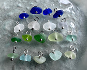 sea glass necklace charm - colorful sea glass jewelry