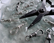 dog clip - silver watch swivel lock clasp charm holder