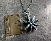 star anise necklace pendant - spicy jewelry