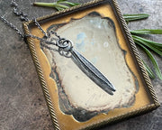 rosemary leaf necklace