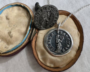 St. Catherine wax seal necklace