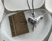 sterling silver shark tooth pendant