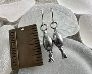 seaweed earrings - rockweed kelp jewelry