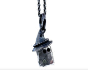 witchy ghost pendant