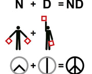 naval semaphore code peace symbol