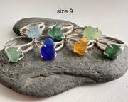 seaglass rings