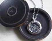 skull wax seal necklace