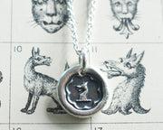 wolf wax seal necklace