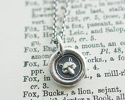 fox head wax seal necklace