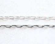 sterling silver drawn cable chain