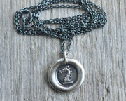 dragon wax seal necklace