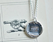 cannon wax seal necklace