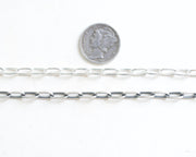 sterling silver drawn cable chain
