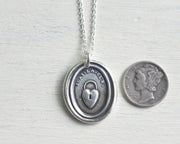 heart wax seal pendant