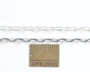 sterling silver drawn cable chain