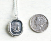 love knot wax seal pendant