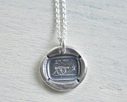 cannon wax seal necklace