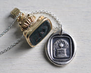urn mourning necklace