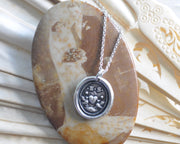heart wax seal pendant