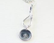 sun wax seal necklace