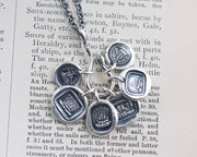ship wax seal necklace