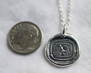 dandy horse wax seal pendant