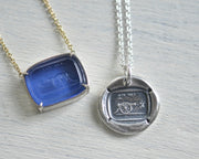cannon wax seal necklace