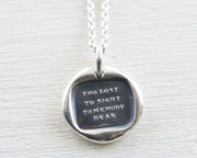 wax seal necklace