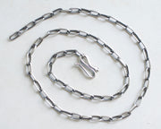 oxidized sterling silver chain
