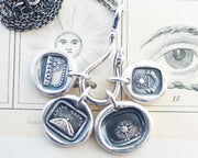 sun wax seal necklace