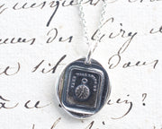 pocket watch wax seal pendant