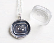 auld lang syne wax seal pendant