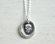 skull wax seal necklace