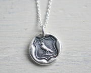 dove wax seal necklace