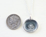 sun wax seal necklace
