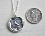 dove wax seal pendant