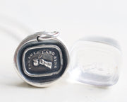 auld lang syne wax seal necklace