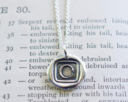 ouroboros wax seal pendant