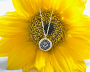 flower wax seal necklace - wax seal jewelry