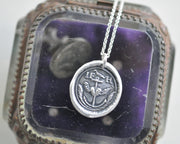 anchor and winged heart wax seal jewelry