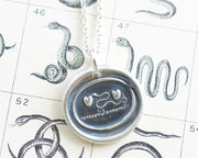 serpent wax seal necklace