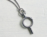 ouroboros watch key necklace charm