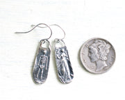 skeleton and widow earrings - mr. & mrs. schondel - wax seal jewelry