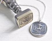 tree wax seal pendant